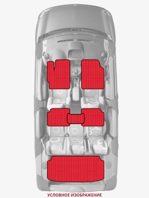 ЭВА коврики «Queen Lux» комплект для Jeep Compass (2G)